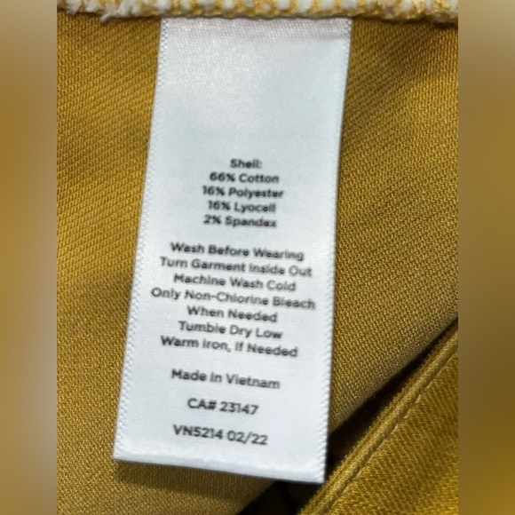 Talbots Yellow Gold Slim Ankle Jeans Size 16WP - Picture 5 of 6